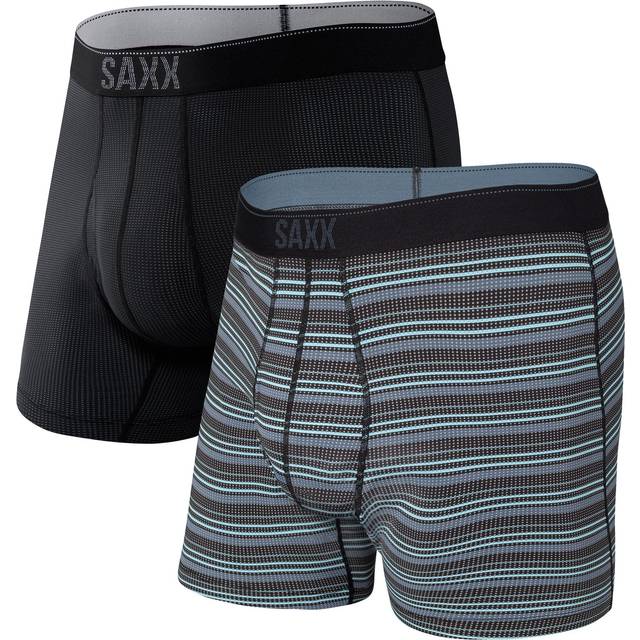 Quest Boxer Brief Fly | 2 Pack - Small / Sunrise Stripe/Black II