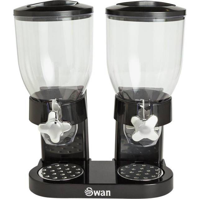 Swan 3.5L Double Cereal Dispenser - Black