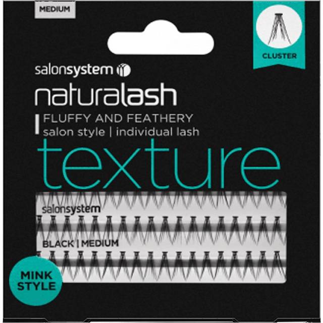 Salon System Individual Lashes Mink Style Medium Black False Eyelashes