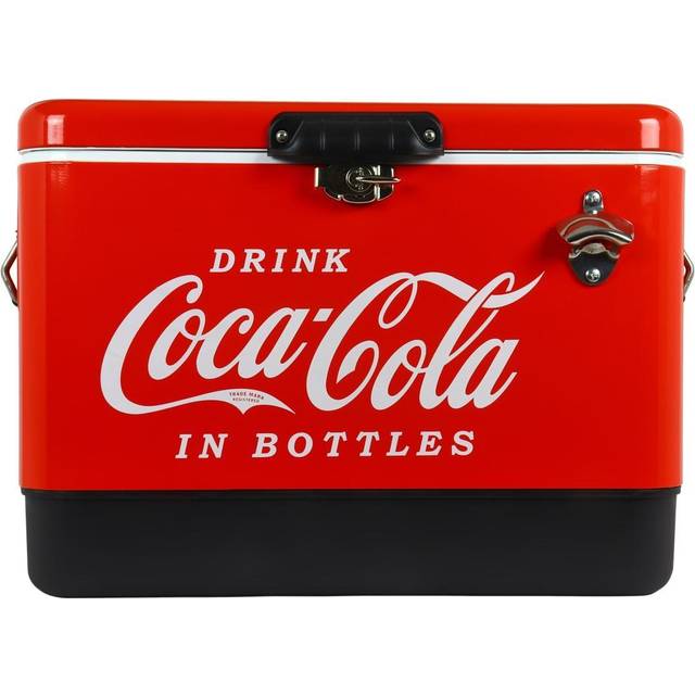 Coca-Cola Ice Chest Cooler Cool Box with Bottle Opener 51L