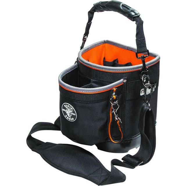 Klein Tools 55419SP-14 Tool Bag with Shoulder Strap Has 14 Pockets for Tool Storage  Can Fit Long Screwdrivers