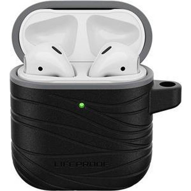 LifeProof Headphone Case för AirPods (1:e Gen 2016 / 2:e Gen 2019), stöttåligt, fallskyddat, ultratunt, repskyddat för Apple AirPods, inklusive karbinhake, tillverkad med hållbarhet, Svart