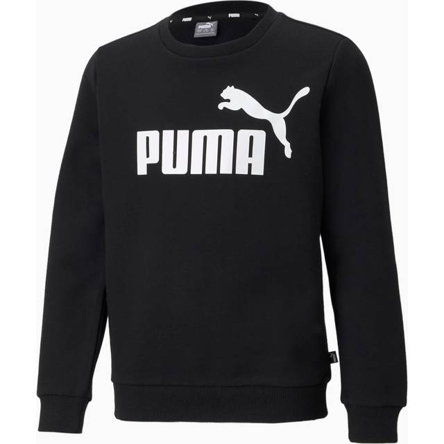 Puma Childrens Unisex Kids Essentials Big Logo Crew Neck Youth Sweatshirt - Black - Size 2-3Y
