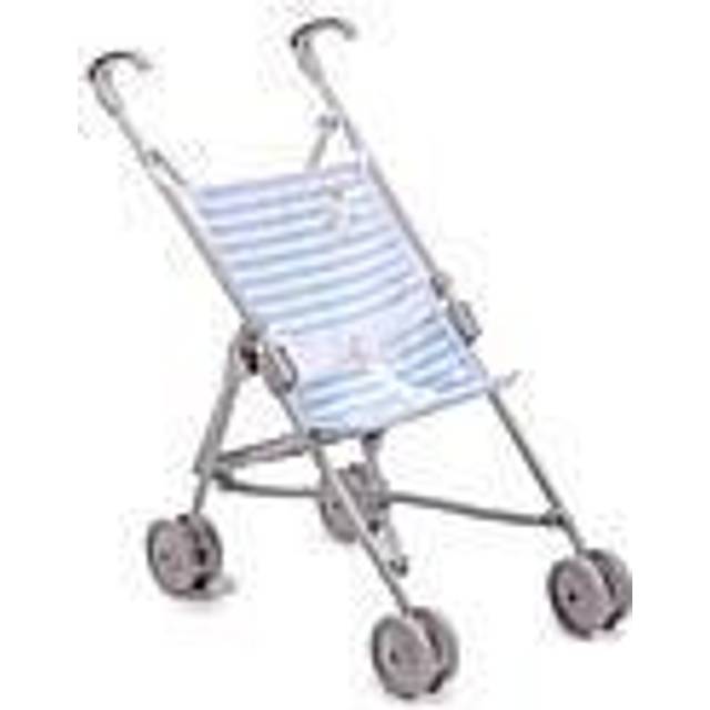 JC Toys 81485B Up to 16 in. Berenguer Boutique Elephant Theme Single Umbrella Stroller, Blue