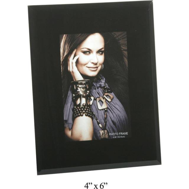 "Black Glass 4"" x 6"" Photo Frame"