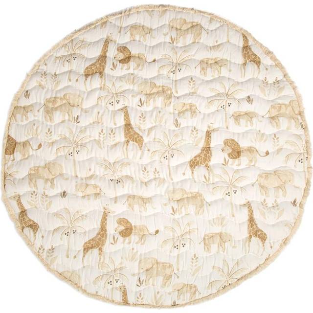 "Crane Baby Activity Mat  Baby Play Mat for Boys and Girls  Safari Animal  40"""""""" x 40""""""""  Baby Must Haves  Jungle Nursery Decor Infant Play Mat"