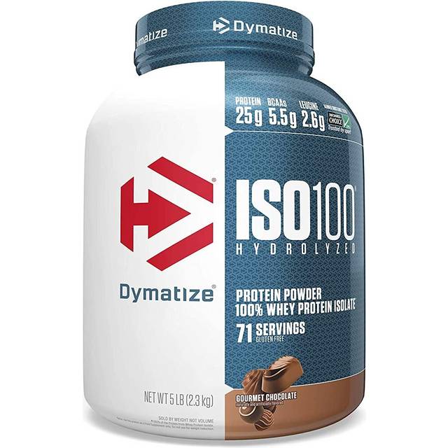 Dymatize  ISO100® Hydrolyzed  100% Whey Protein Isolate  Gourmet Chocolate  5 lbs (2.3 kg)