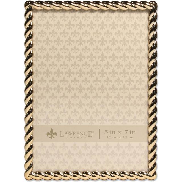 Lawrence Frames Rope Design Metal Frame  5x7  Gold