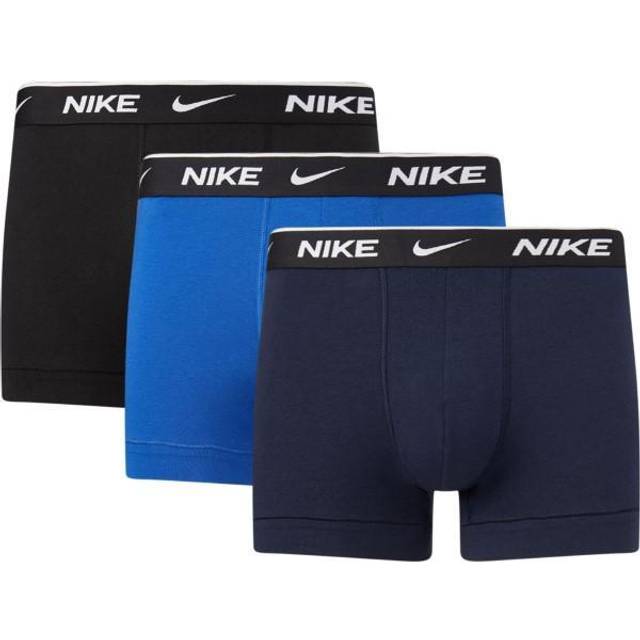 Nike Everyday Cotton Strech Trunk Boxershorts 3-pack Herrar Mörkblå - Xl - mörkblå