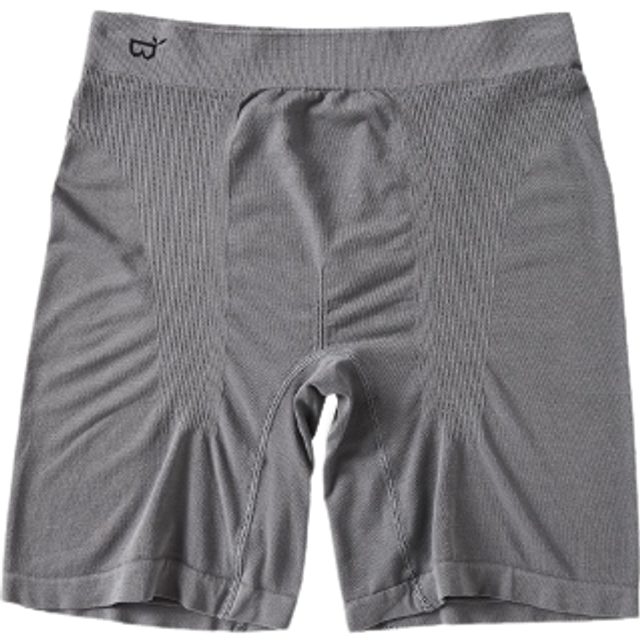Boody Mens Organic Bamboo Original Long Boxers - Grey - Size Small
