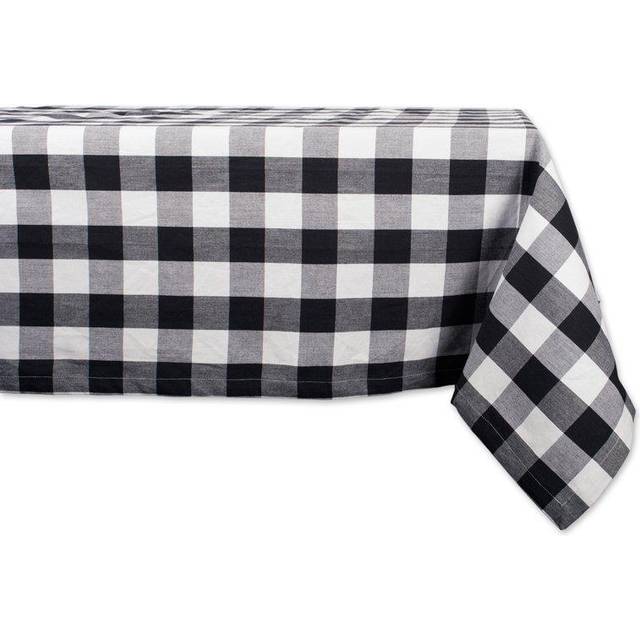 DII Buffalo Check Collection, klassisk bondgårdsduk, 132 x 132 cm, svart och vit