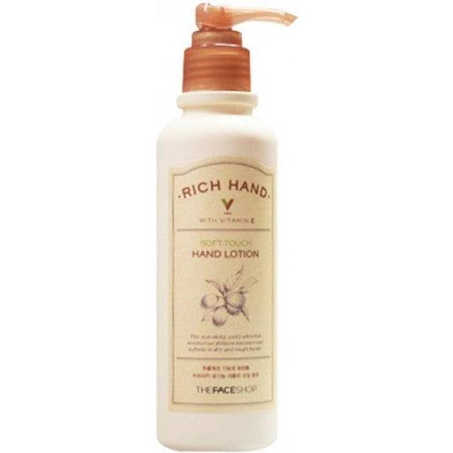 THE FACE SHOP - Rich Hand V Soft Touch Hand Lotion - 200ml