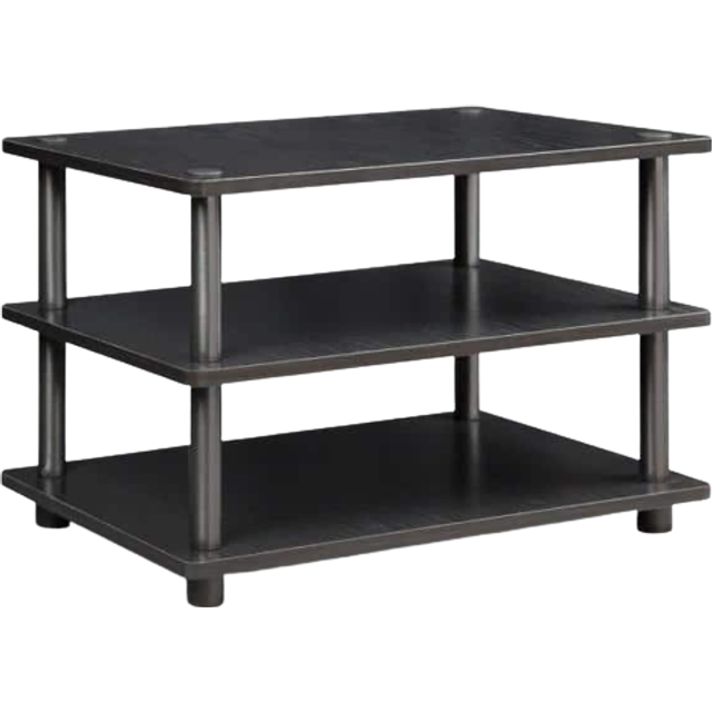 Furinno Toolless TV Stands, Wood, Black/Black, one size