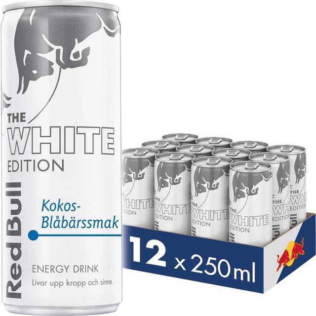 24 X Red Bull Energidryck 250 Ml Kokos-blåbär