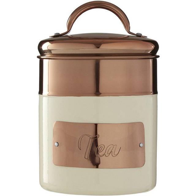 Orsina Prescott Cream And Copper Tea Canister