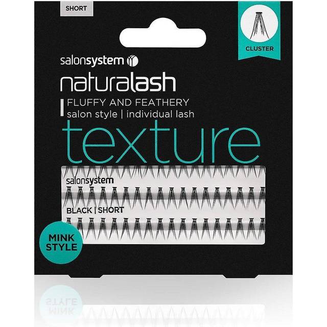 Salon System Individual Lashes Black Short Wispy Style