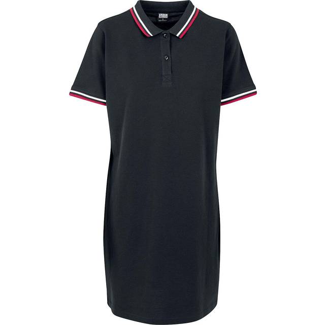 Urban Classics Poloklänning för kvinnor, polotröja, finns i många olika färger, storlekar XS till XL, Svart (svart 00007), S