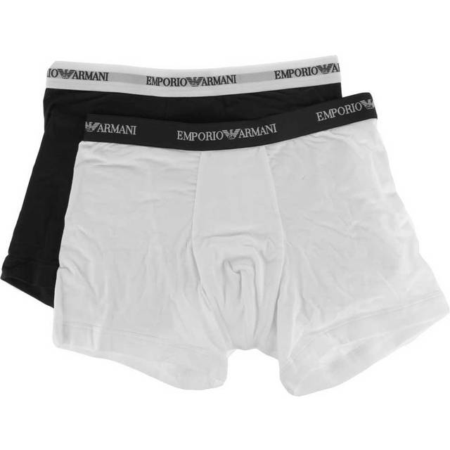 Emporio Armani Stretch-Cotton Boxer Briefs - White