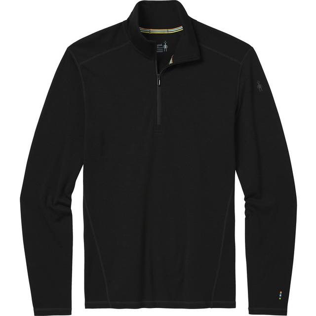 Smartwool Womens Classic Thermal Merino Base Layer 1/4 Zip: Black: M S