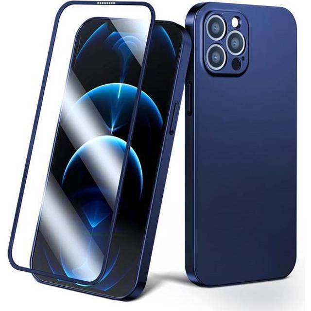 Joyroom 360 Skal Plus HÃ¤rdat glas iPhone 13 Pro Max - BlÃ¥
