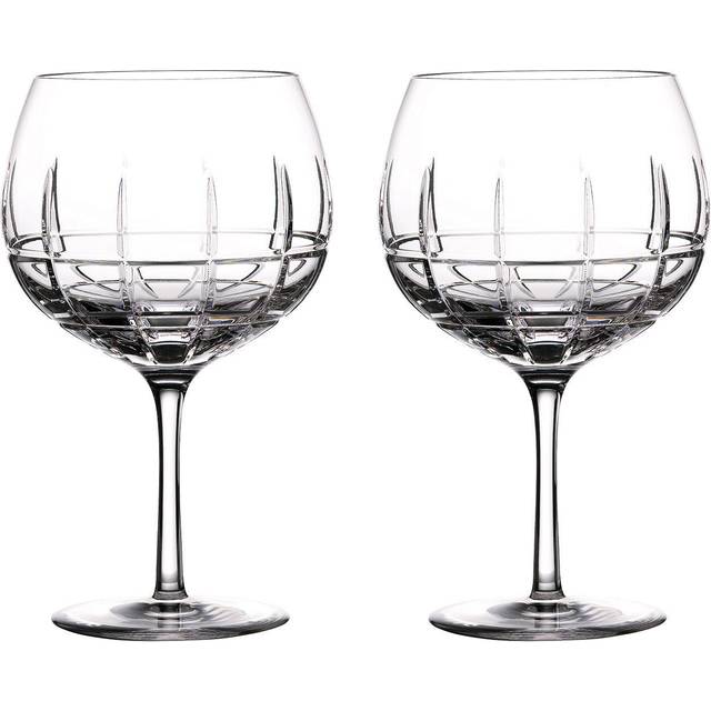 Waterford Crystal Gin Journeys Cluin Cut Glass Balloon Gin Glass, Set of 2, 550ml, Clear