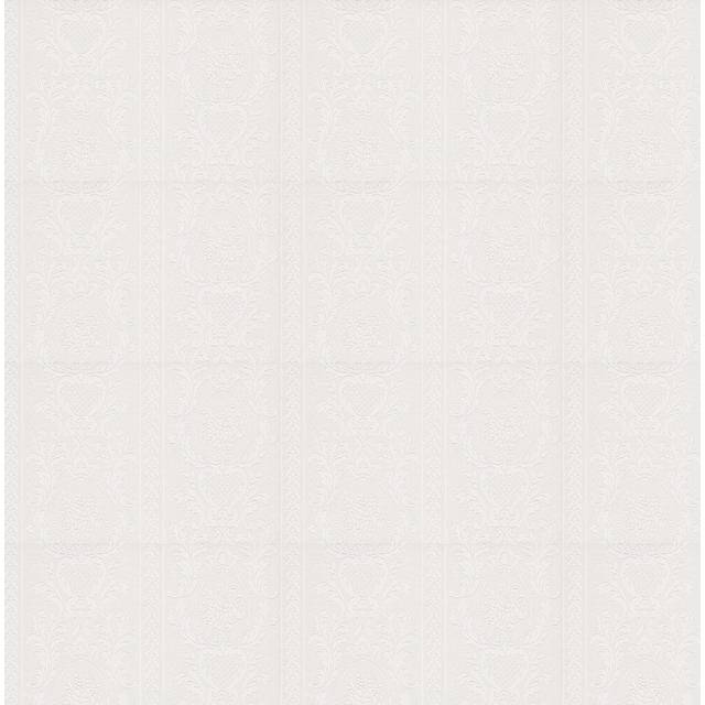 AS Creation Expanded Blown Vinyl Wallpaper White Cameo 2616-18