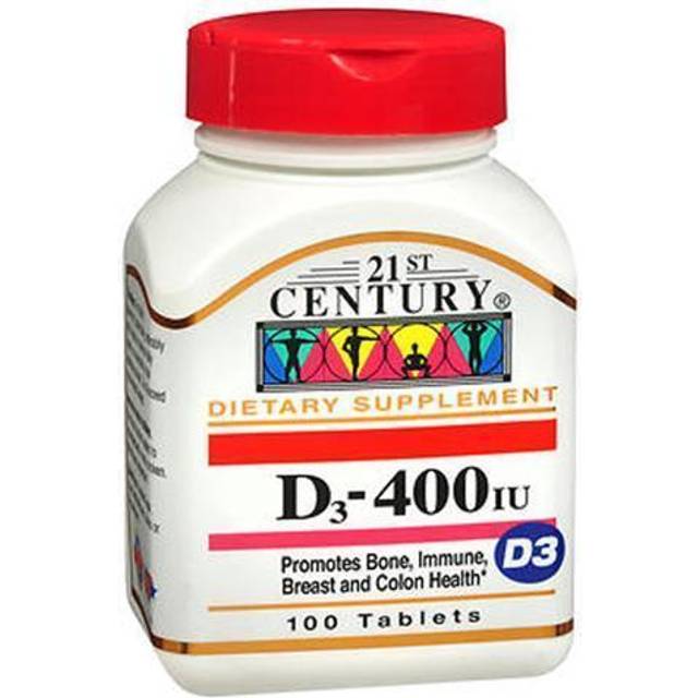 21st Century  Vitamin D3  10 mcg (400 IU)  100 Tablets