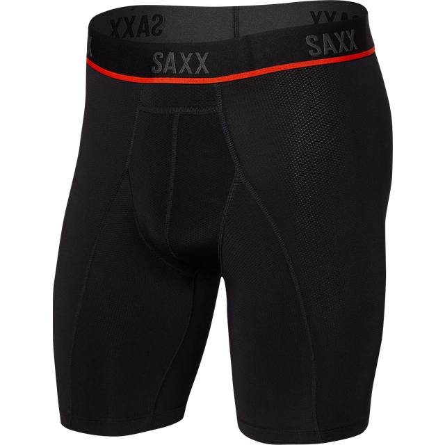 Saxx Kinetic Light-Compression Mesh Long Leg Underkläder syntet Herr Storlek M Färg svart