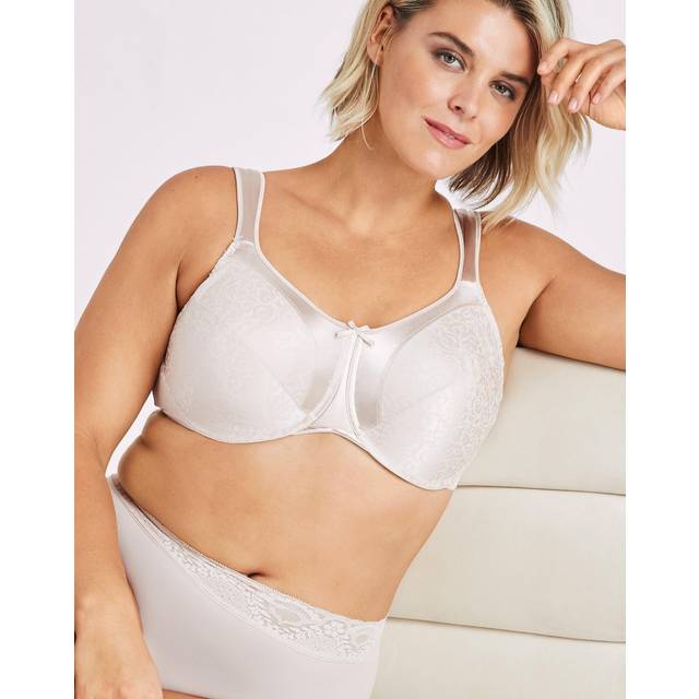 Bali womens Satin Tracings Minimizer Underwire Bra #3562  Rosewood  34DD
