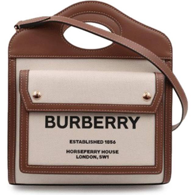 Burberry Mini Pocket Bag - Natural/Malt Brown - One Size