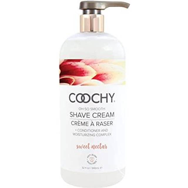 Coochy Intimate Shaving Cream for Women Sensitive Skin  Shave Conditioner & Moisturizer for Face & Body  Shave Cream  Anti-Bump  Sweet Nectar  32 oz