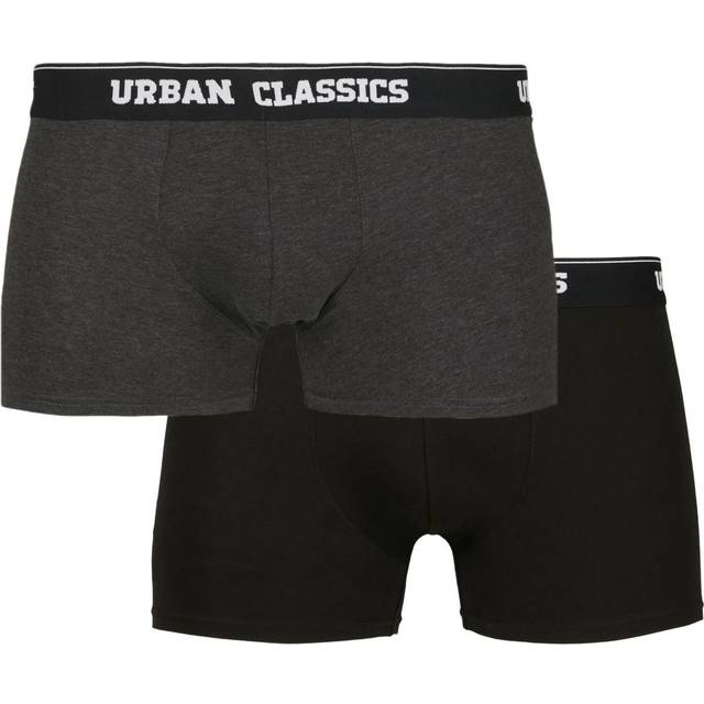 Urban Classics herr Underkläder Kalsonger flerpack män boxershorts, Svart / träkol, XXL