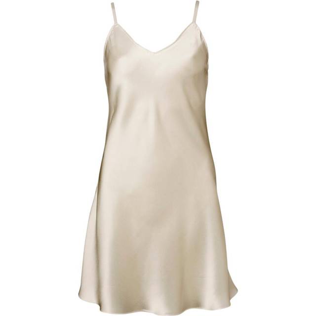 LADY AVENUE Pure Silk - Slip W.cording |Svart |XL
