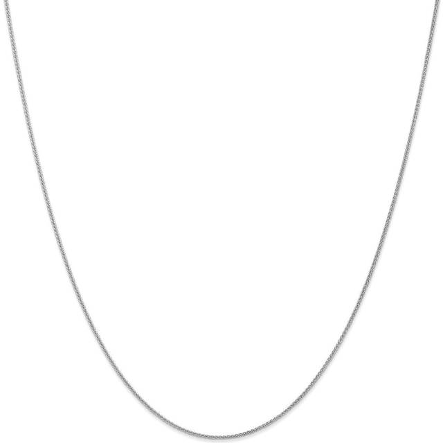 Quality Gold PEN159-16 14K White Gold 1.05 mm Spiga with Spring Ring 16 in. Clasp Chain
