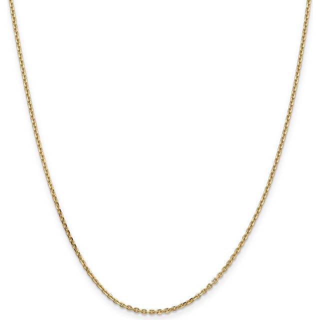 Quality Gold PEN141-16 14K Yellow Gold 1.65 mm Solid Diamond-Cut 16 in. Cable Chain