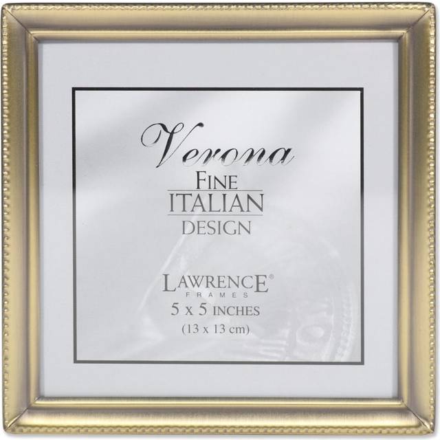 Lawrence Frames Bead Border Design  5x5  Satin Gold