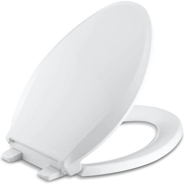 KOHLER K-4636-0 Cachet Quiet Close Toilet Seat, White
