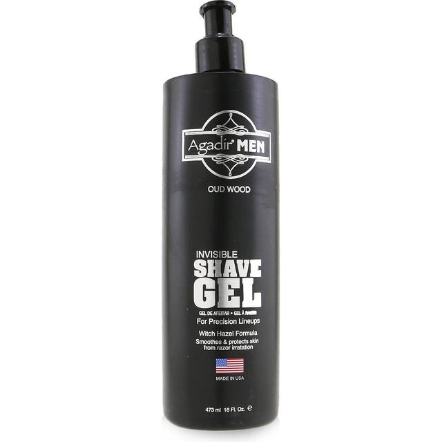 Agadir Argan Oil - Agadir Men Invisible Shave Gel - Oud Wood 008011 - 473ml/16oz