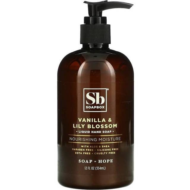 SoapBox Liquid Hand Soap Nourishing Moisture Vanilla & Lily Blossom 12 fl oz