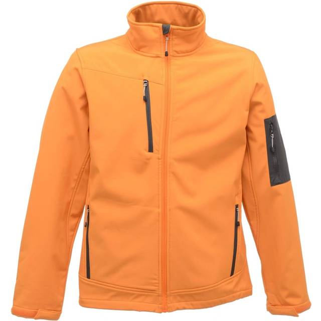 (XL, Black / Seal Grey) Regatta Standout Mens Arcola 3 Layer Softshell Jacket (Waterproof And Breathable)