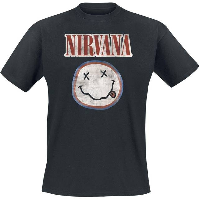 Nirvana Distressed Logo T-Shirt black - M
