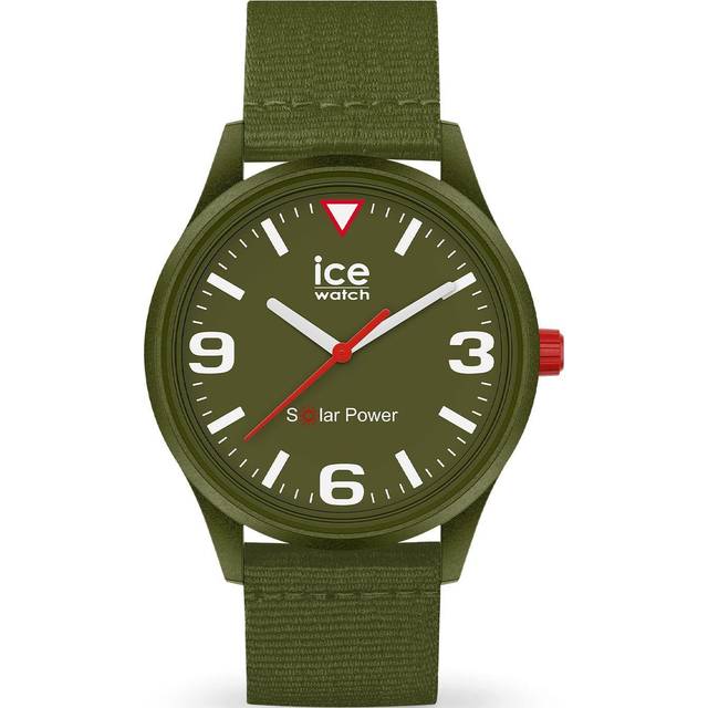 Ice-Watch - ICE solar power Khaki tide - Green Herrklocka med Tide Ocean Band - 020060 (Medium)