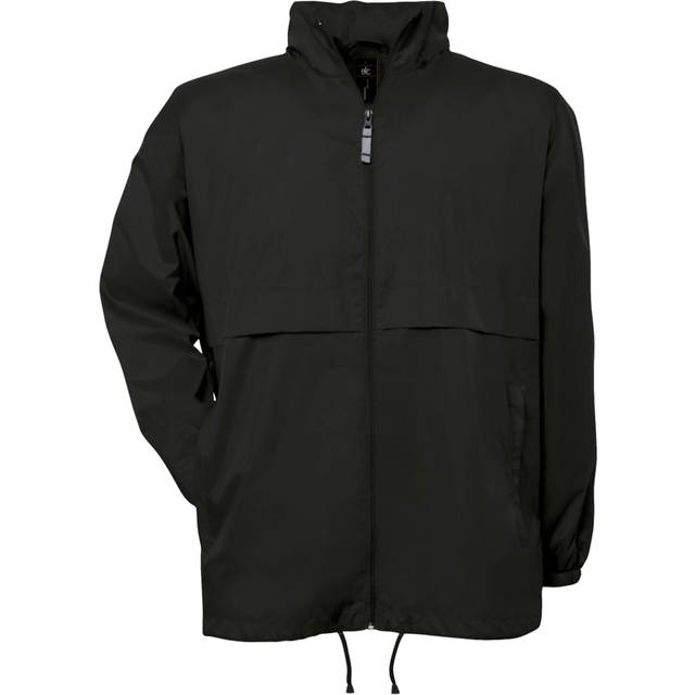 B&C Mens Air Lightweight vindtät, duschtät och vattenavvisande jacka S svart