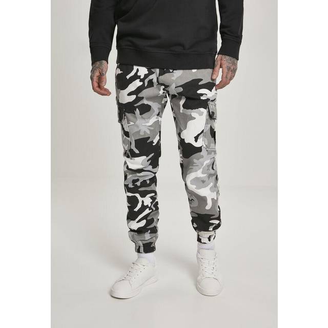 Urban Classics Cargo Jogging 2.0 Byxor - snow camo - 34