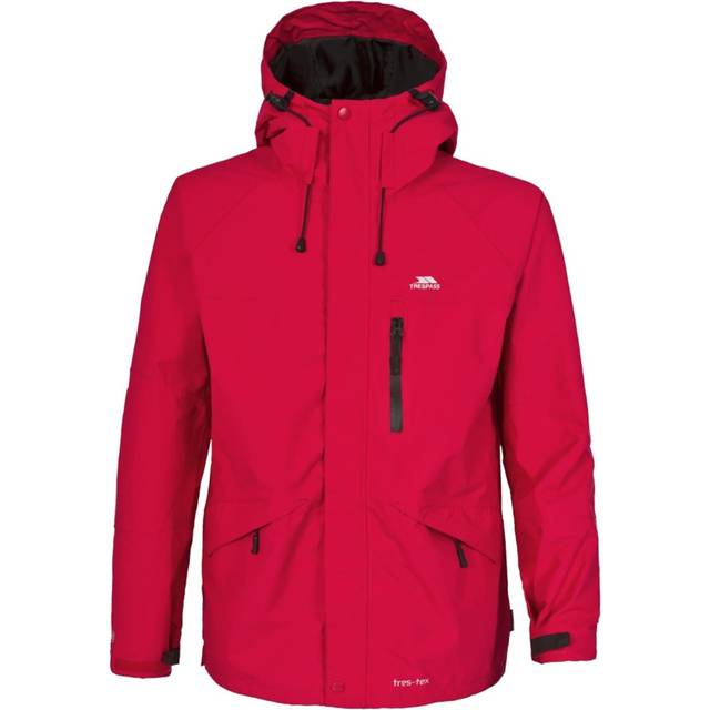 (XXS, Blue) Trespass Mens Corvo Hooded Full Zip Waterproof Jacket/Coat
