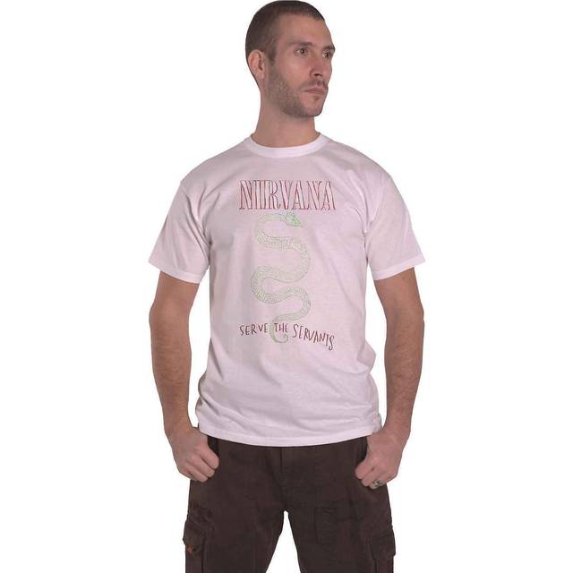 (XL, White) Nirvana Serve The Servants T Shirt