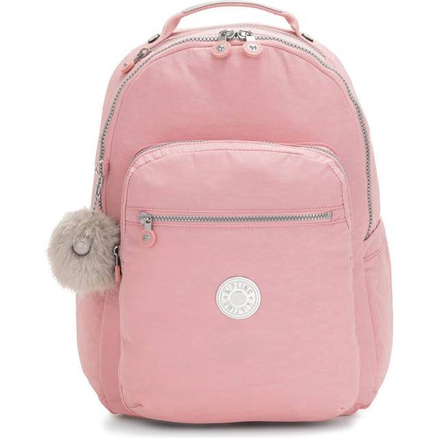 Kipling Backpack Seoul Bridal Rose Pink Large Woman 100% Polyamide