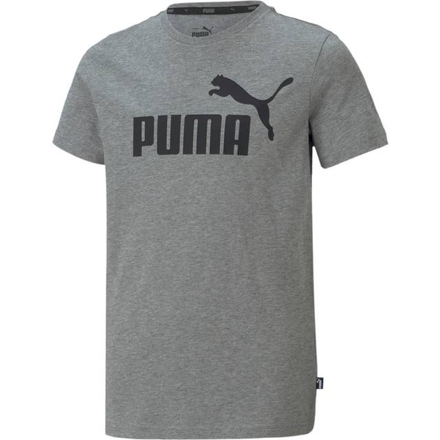Puma  T shirt ESSENTIAL LOGO TEE  - 9 / 10 years - Grey - 9 / 10 years