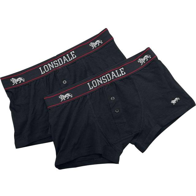 Lonsdale - Oakworth Pack Of 2 - Boxershorts - black - S - 95% Cotton, 5% Elastane
