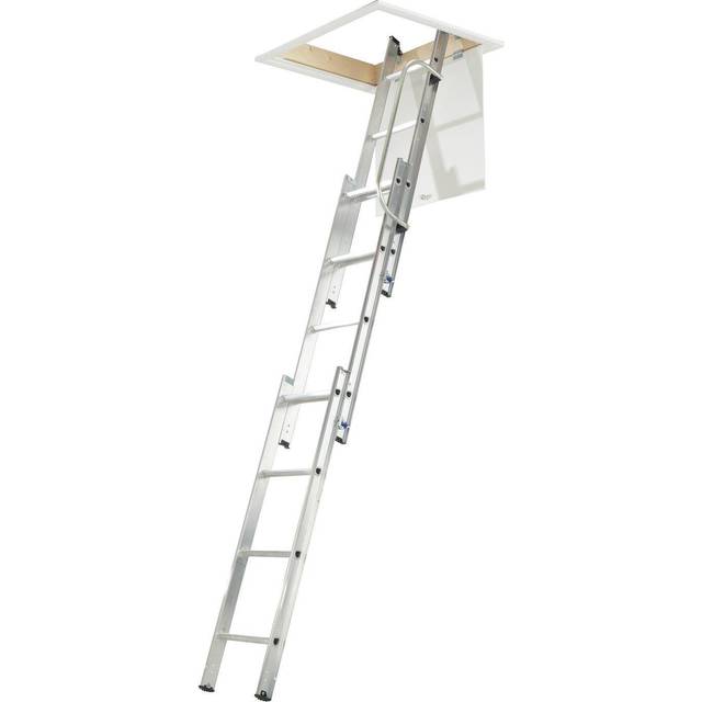 Werner 3 Section Easystow Loft Ladder & Handrail
